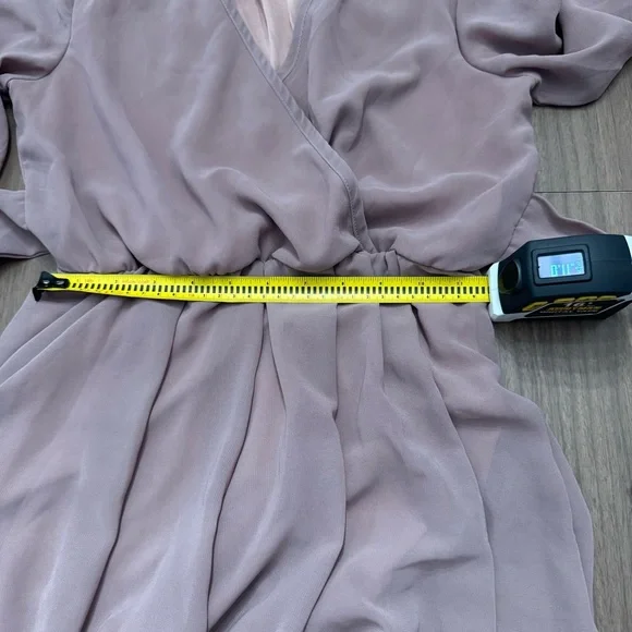 Baltic Born Women's XS Mauve Long Sleeve Fully Lined Maxi Dress Boho Fairycore - Picture 9 of 11